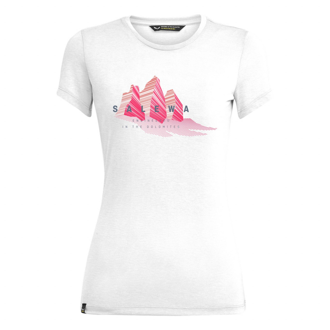 Salewa Women's Lines Graphic Dry T-Shirts White YLE-256401